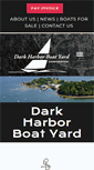 Mobile Screenshot of darkharborboatyard.com