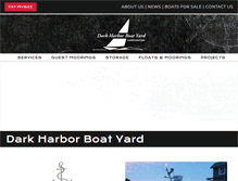 Tablet Screenshot of darkharborboatyard.com